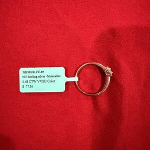 Sterling Silver Moissanite Ring